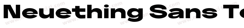 Neuething Sans Test Bold ExExpanded字体转换